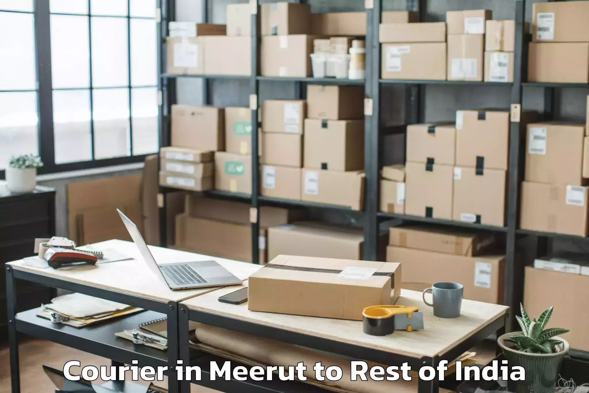 Reliable Meerut to Yachuli Courier